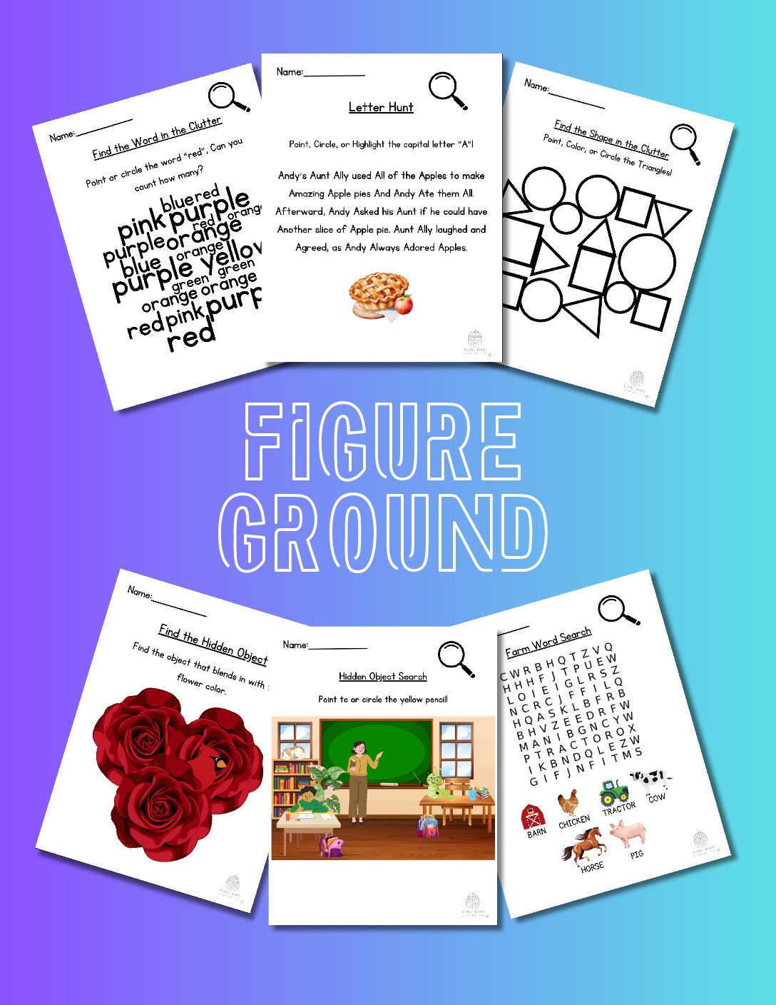 Figure Ground Activities 8 Pack