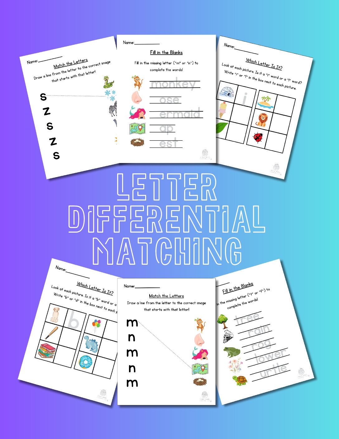 Visual Motor Integration-Letter Matching 12 Pack