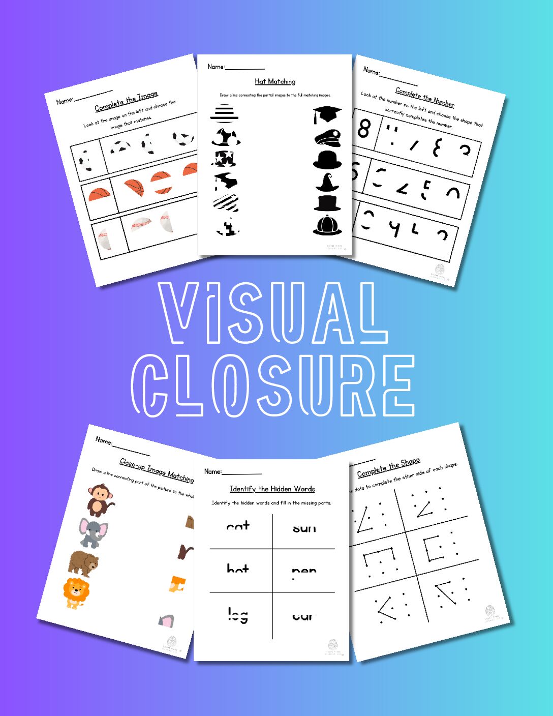 Visual Closure 6 Pack