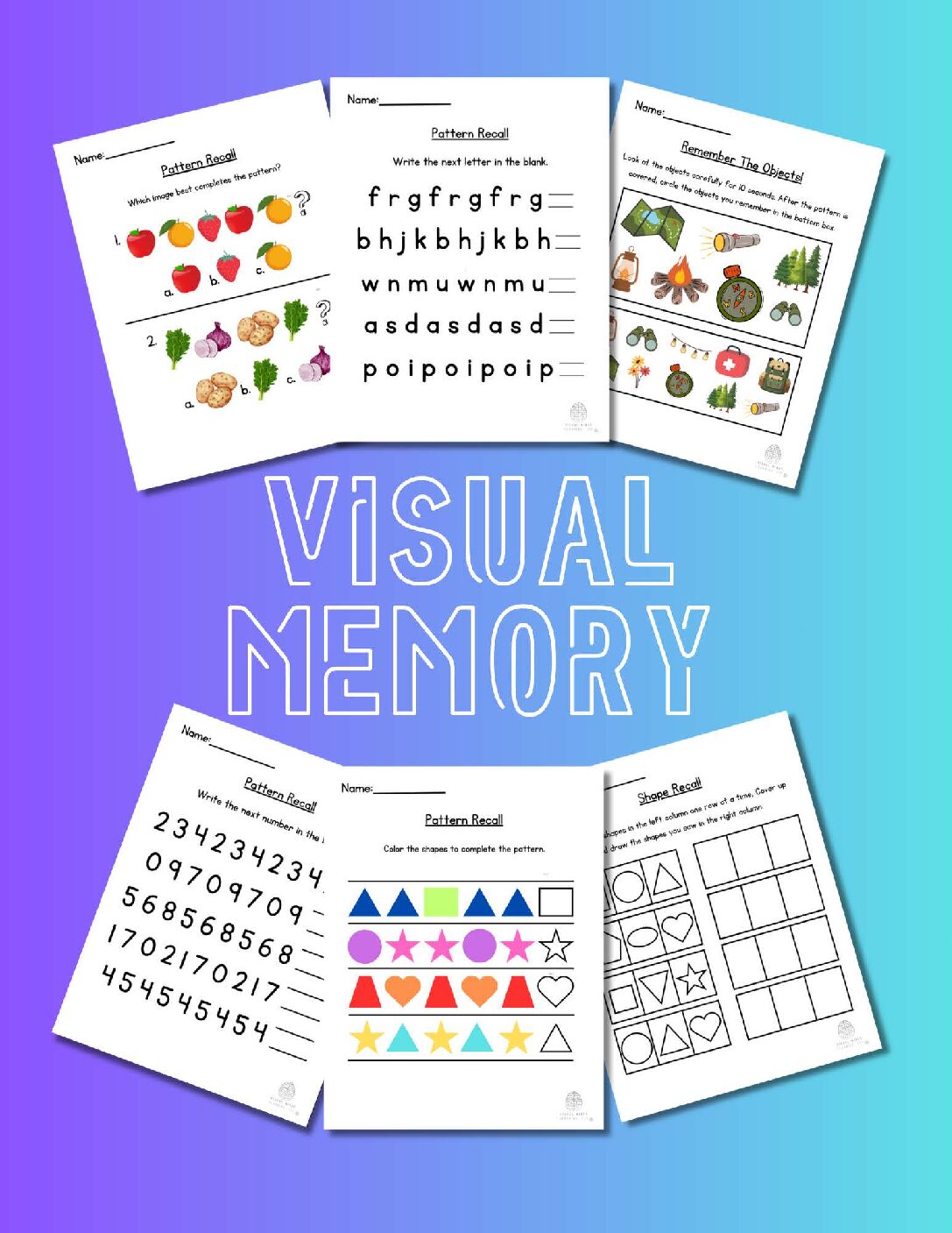Visual Memory 6 Pack