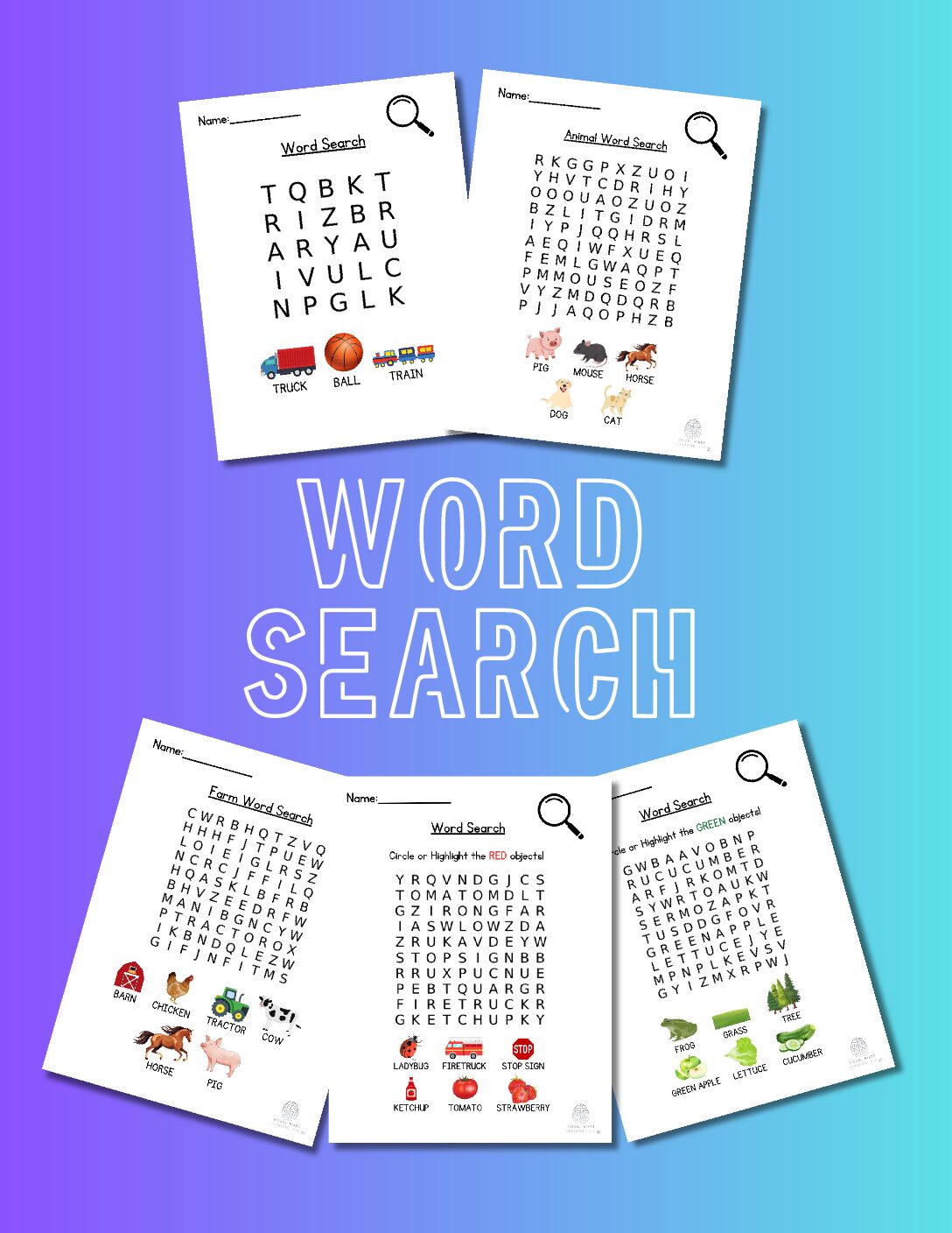 Word search 5 pack